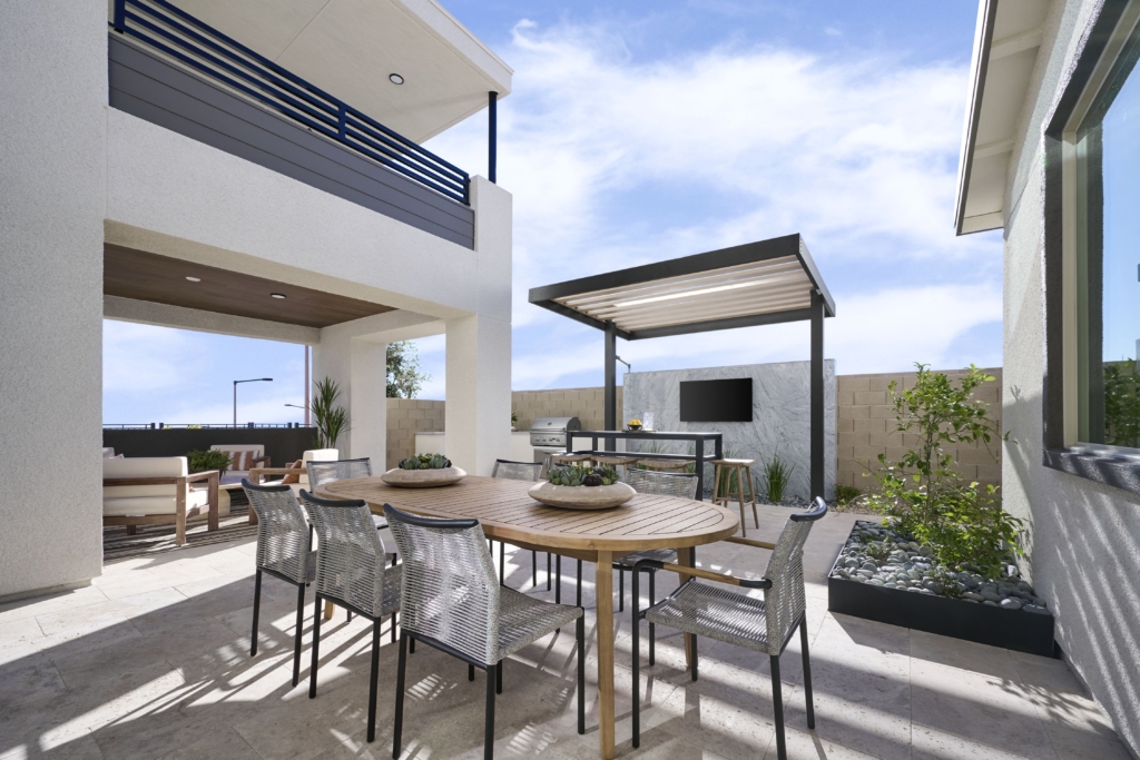 Courtyard of Plan 4 at Edgewood by Tri Pointe Homes