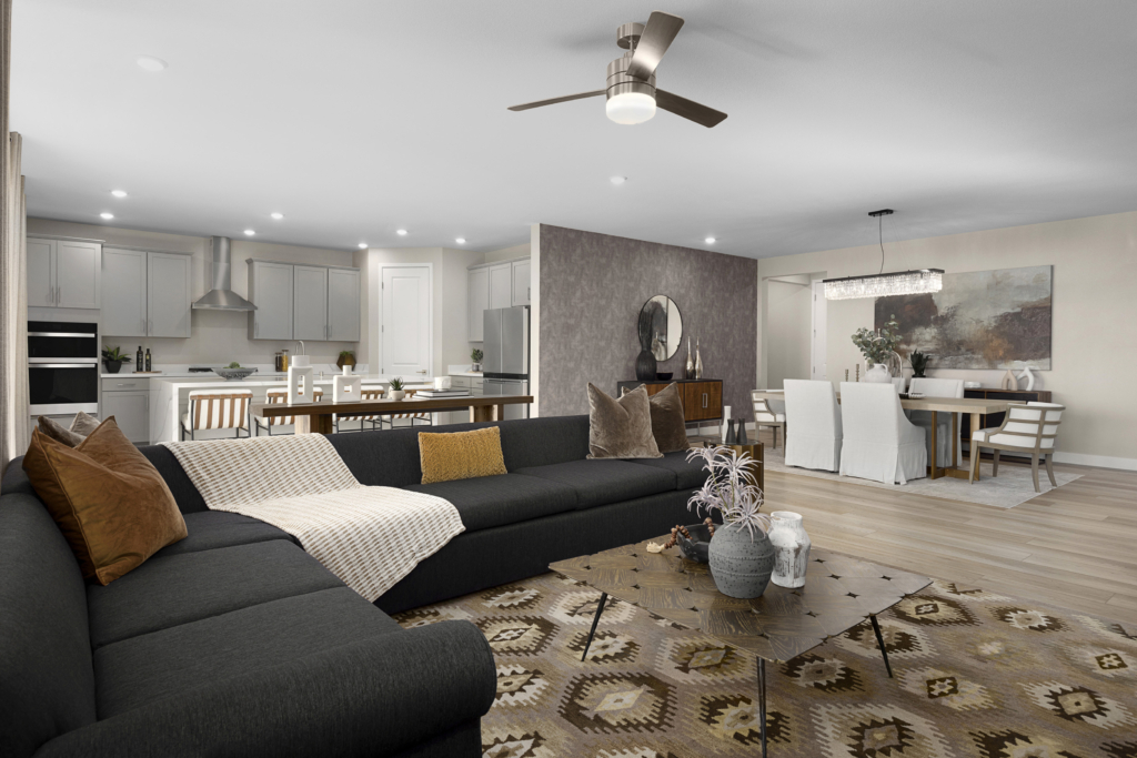 Great Room of Plan 3063 at Alton by KB Home