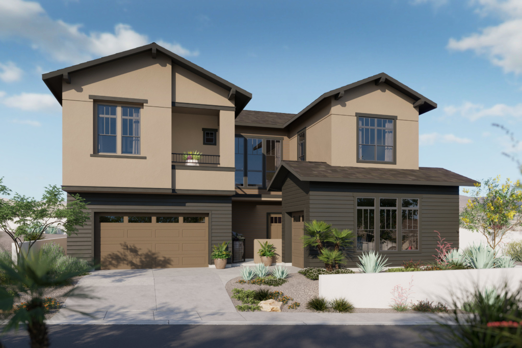 Front Elevation A of Pinyon Model at Arcadia by SHAWOOD