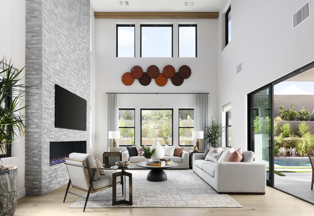 Living Room of Plan 3 at Carlisle Peak by Tri Pointe Homes