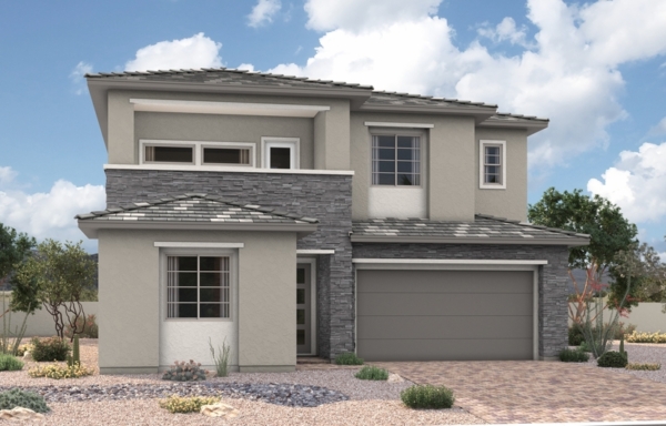 Front Elevation A of Chesapeake Model at Primrose Park by Richmond American Homes
