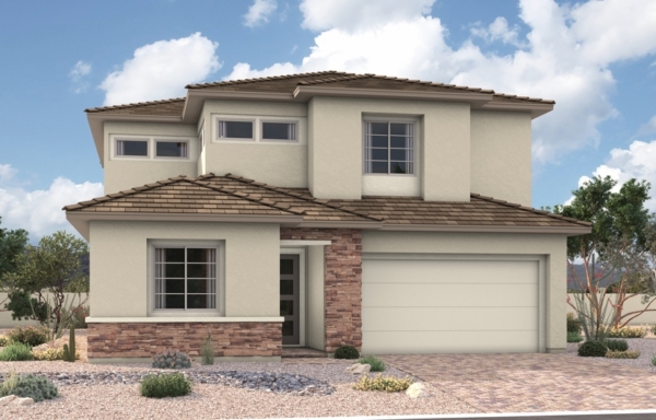 Front Elevation A of Dupont Floorplan at Primrose Park by Richmond American Homes