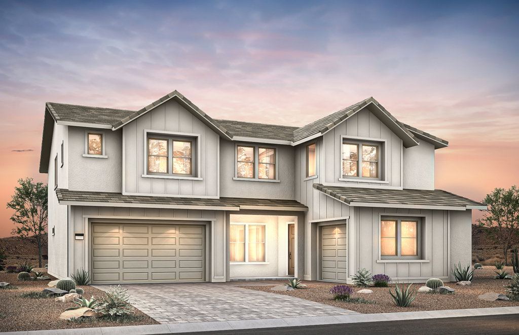 Front Elevation A of Pesaro Floorplan at Brantley by Pulte Homes