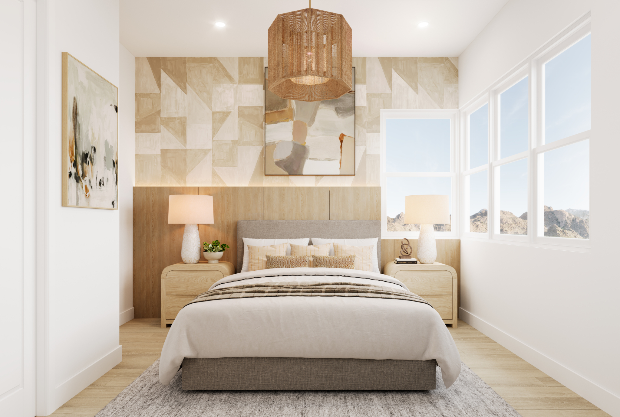 Primary Bedroom of Liten Floorplan at The Loughton by Toll Brothers