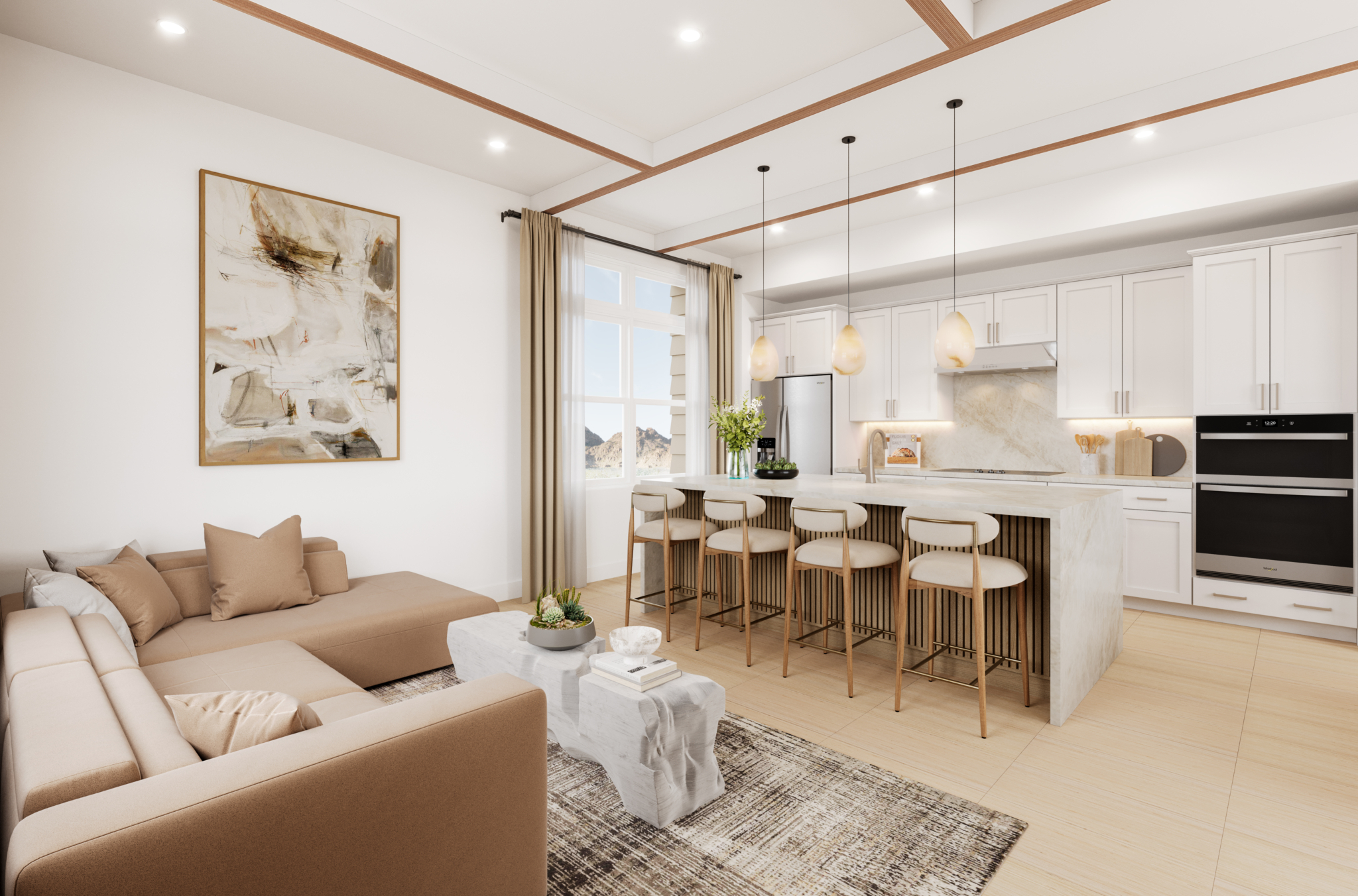 Greatroom of Liten Floorplan at The Loughton by Toll Brothers