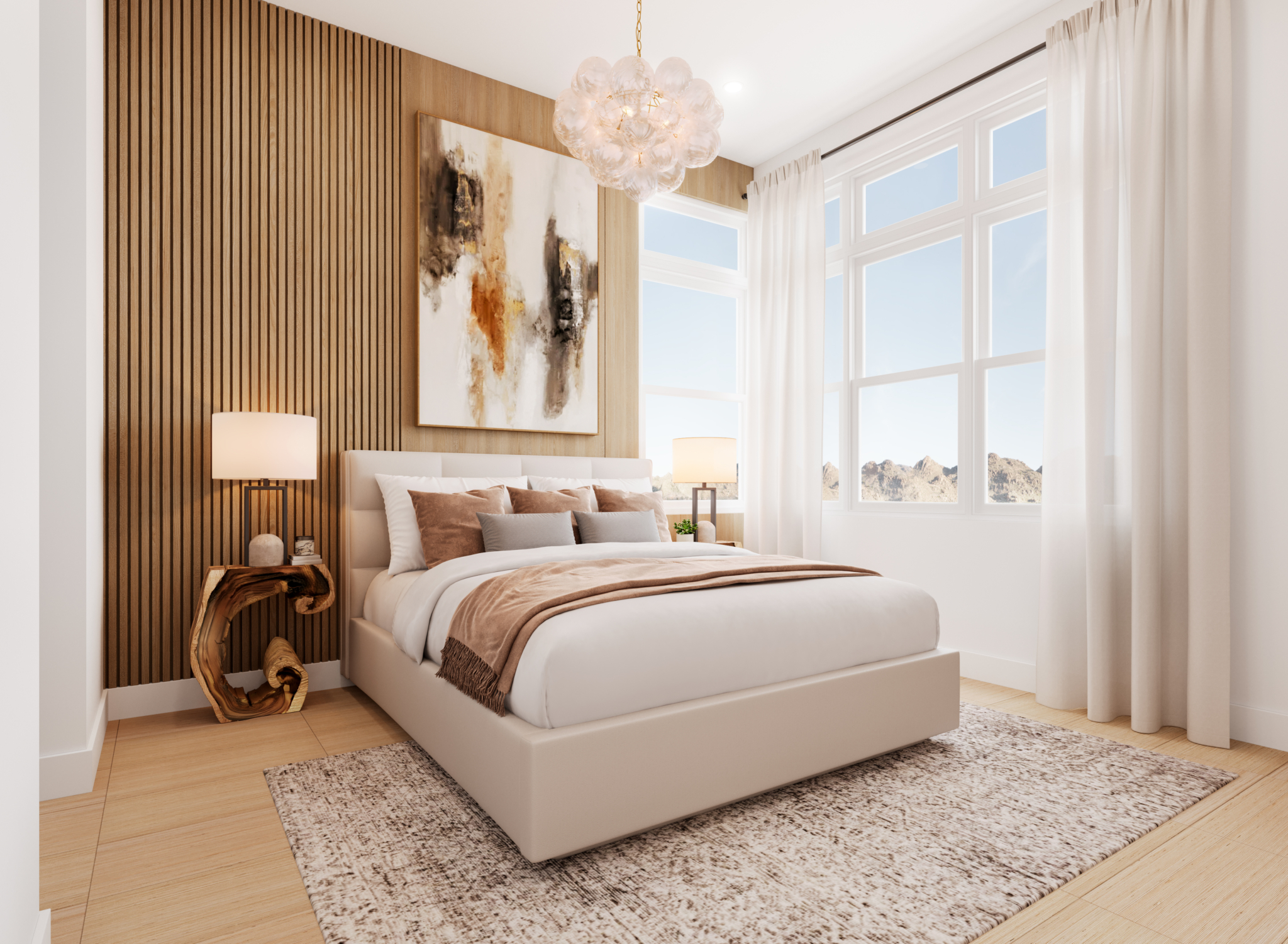 Primary Bedroom of Liten Floorplan at The Loughton by Toll Brothers