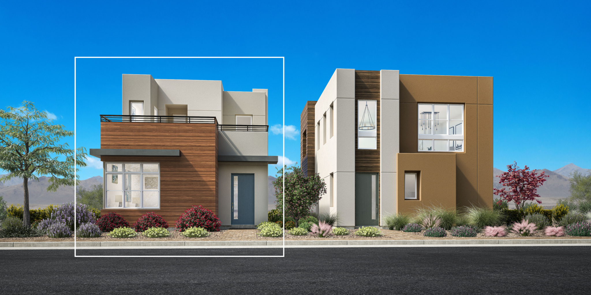 Front Elevation B of Liten Floorplan at The Loughton by Toll Brothers