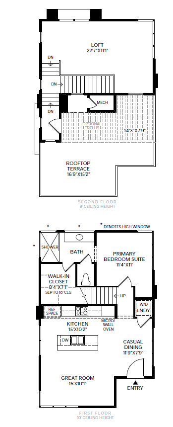 Floorplan of Liten Floorplan at The Loughton by Toll Brothers